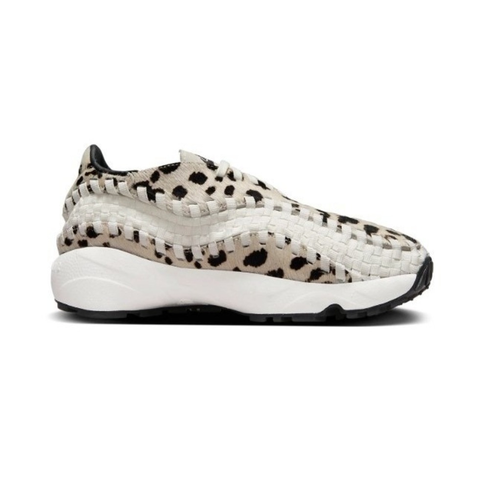 Nike Air Footscape Woven White Cow Print FB1959-102 Womens Size 11 Sneakers - Picture 2 of 6